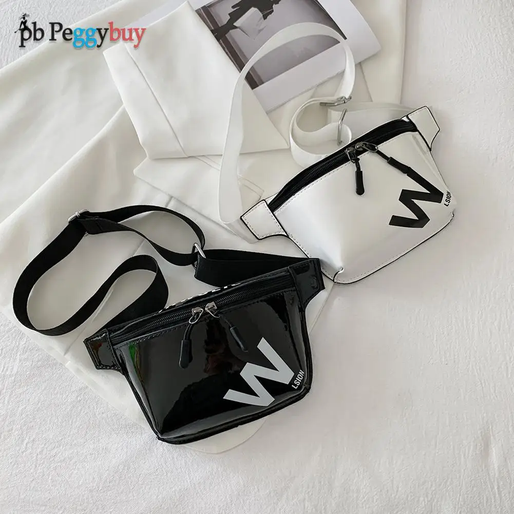 

Женская сумка из лакированной искусственной кожи, модный нагрудной кошелек с надписью и тиснением, маленькая сумочка-тоут с принтом букв