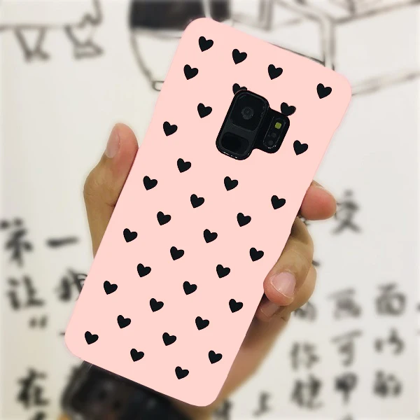 06 Для samsung A50 S10 S8 S9 S8Plus S9Plus чехол КРЫШКА ДЛЯ samsung Galaxy S8 S9 S10 плюс A50 чехол милые пары «любящее сердце» жесткий чехол - Цвет: 06
