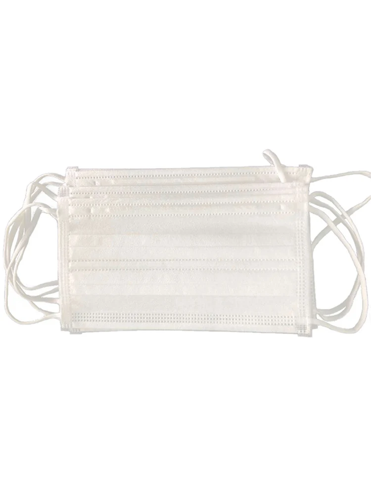 

10pcs/lot Solid Color Face Mouth Masks Non Woven Disposable Anti-Dust Earloops Masks