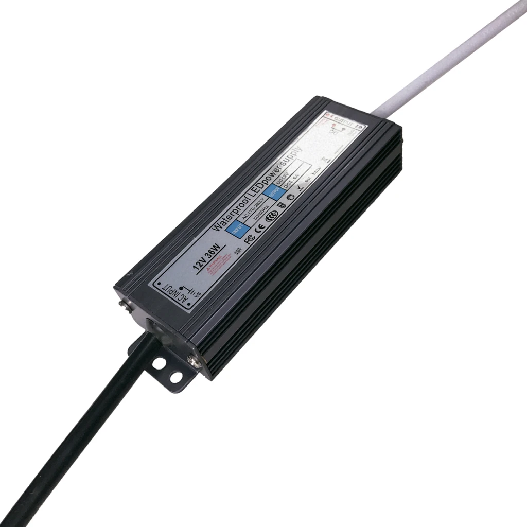 Водонепроницаемый Импульсный источник питания 36 Вт IP67 12 В 24 для ленты ограждения