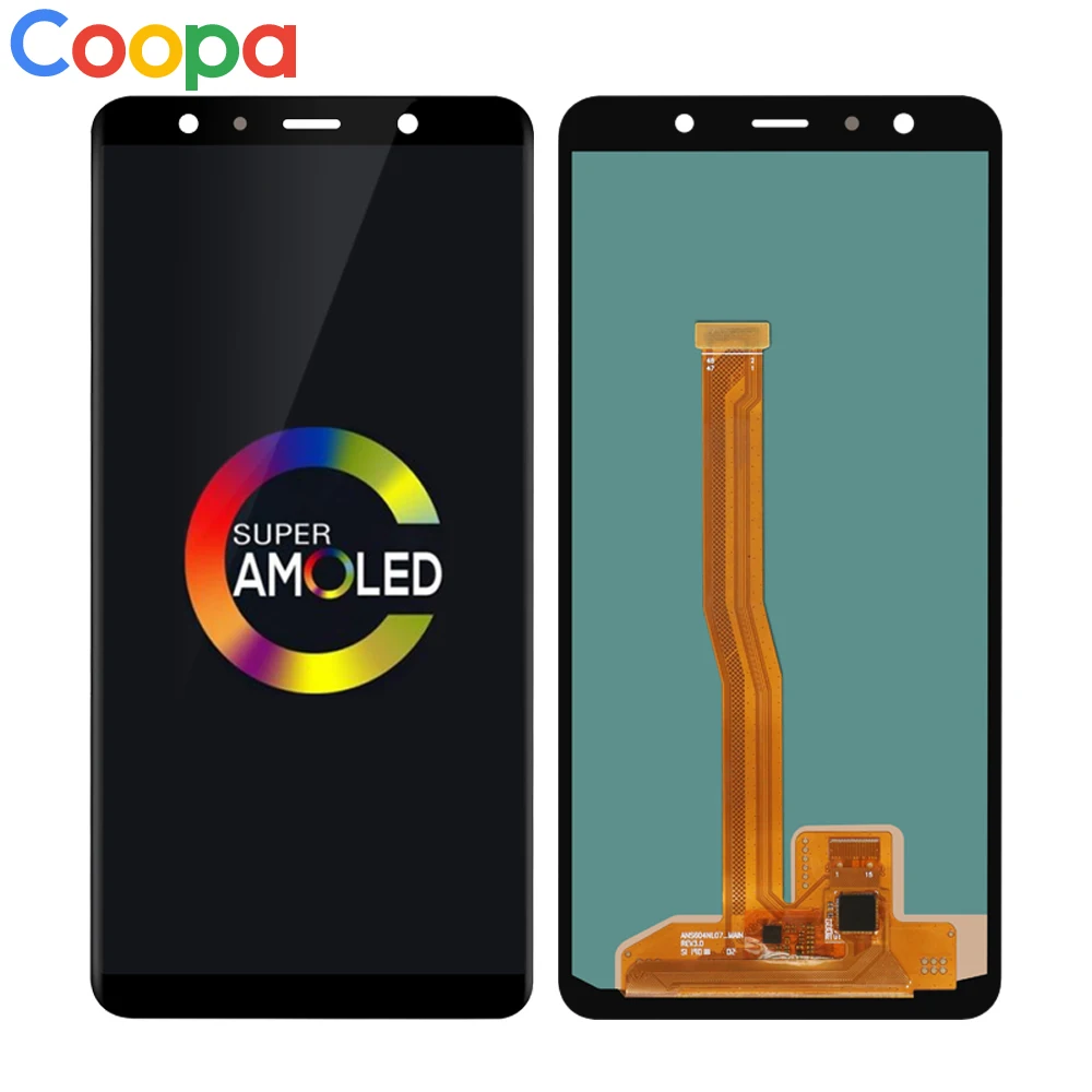 Оригинальный 6 0 &quotSuper AMOLED ЖК дисплей для SAMSUNG Galaxy A7 2018 A750 A75F SM A750F с сенсорным