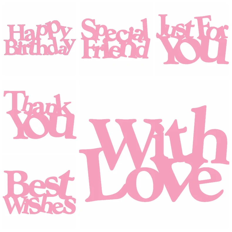 

Metal Cutting Dies Special Friend With Love Phrases Scrapbooking Dies For Card Album Making Crafts Decor New 2019