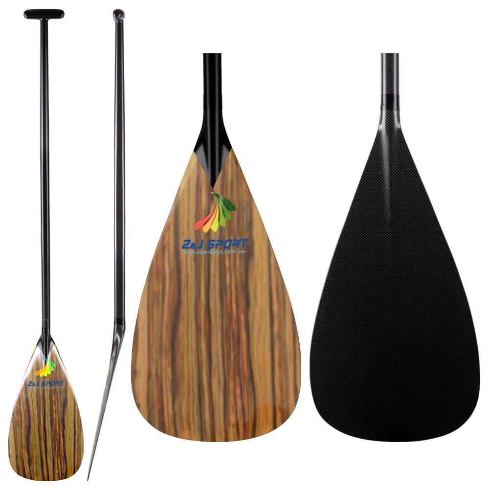Лидер продаж легкое весло Z &amp J SPORT из углеродного волокна с деревянным шпоном и