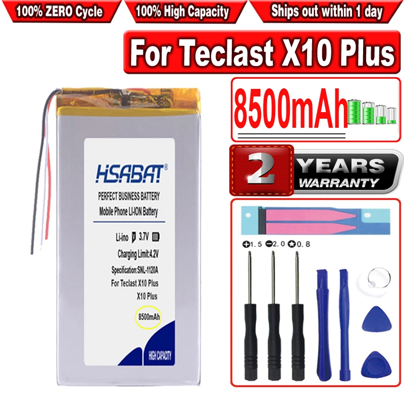 

Аккумулятор HSABAT 8500 мАч для планшетного ПК Teclast X10 Plus, 3 линии