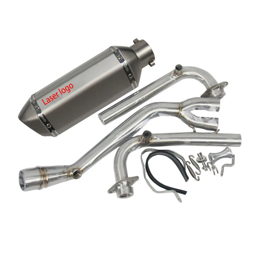 

Motorcycle Modified Exhaust Pipe Muffler TMAX500 TMAX530 Full System Exhaust Carbon Fiber Choice T-MAX Muffler With Logo AK Tmax