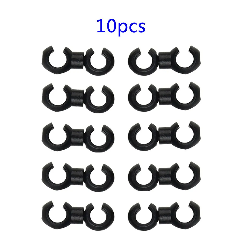 

10PCS S Shaped Hook Clips Rotating Bike Brake Gear Cross Cable Tidy Clip Tool Portable Durable Plastic Clips Bike Accessories