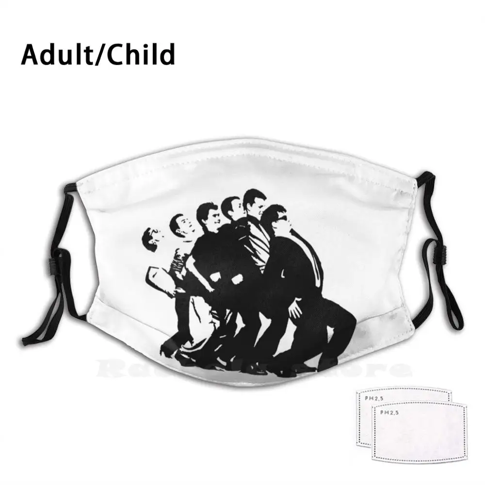 

Моющаяся маска для рта от пыли с фильтром, мод с принтом Crazy, современный мод, современный мод, ламбрета, скутер, шкура, голова Sudehead Soulboy Rudeboy