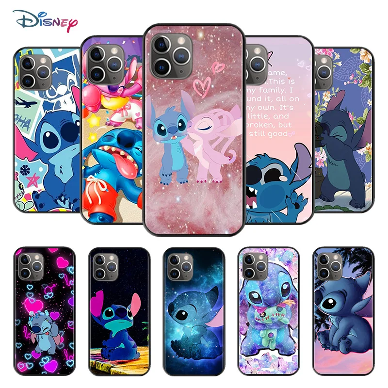 

Disney Cartoon Animation Lilo Stitch For Apple iPhone 12 11 XS Pro Max Mini XR X 8 7 6 6S Plus 5 SE Soft TPU Silicone Phone Case