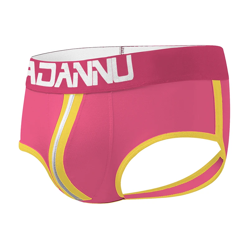 4PCS Thongs Men Jockstraps Gay Underwear Low Rise Breathable Penis Pouch Men Open Butt Thong G-String Lingerie Man Underpants