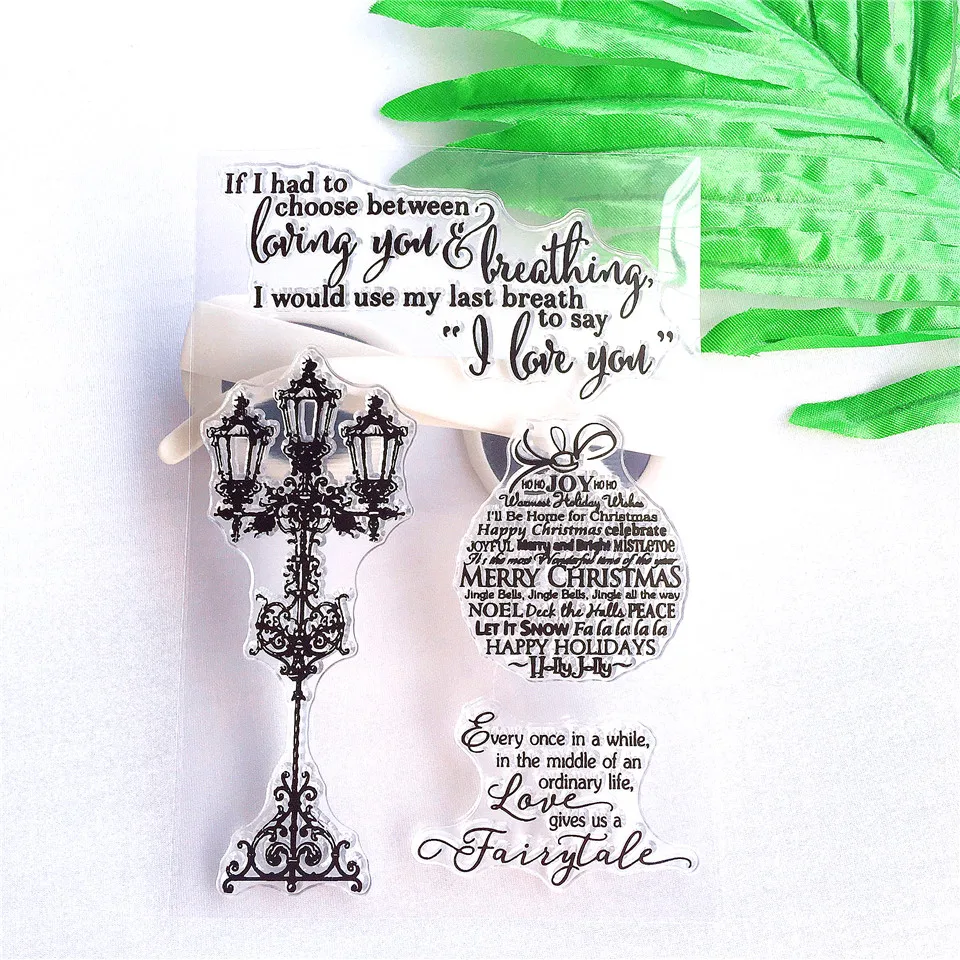 Прозрачный силиконовый штамп для скрапбукинга Я люблю тебя 11*16|Штампики| |