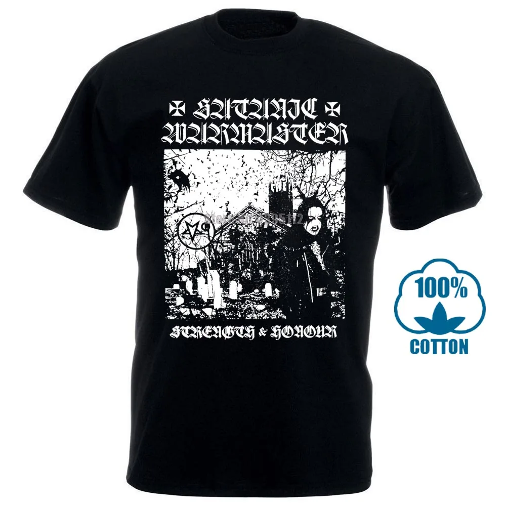 Satanic Warmaster сила и честь 2001 альбом Обложка футболка 015875|Мужские футболки| |