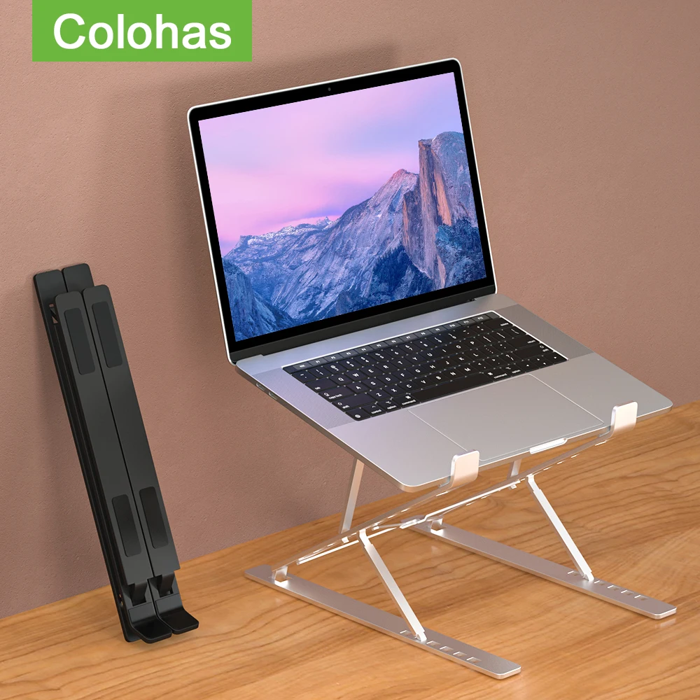 Soporte para laptop,soporte portatil laptop,soporte portátil,escritorio,soporte notebook,Base de soporte ajustable para ordenador portátil, soporte de mesa para Macbook, portátil, tableta