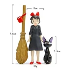 Экшн-фигурки Миядзаки Кики, черная кошка, Волшебная девочка, ведьма, метла, модели Аниме-кукол для детей, детские игрушки