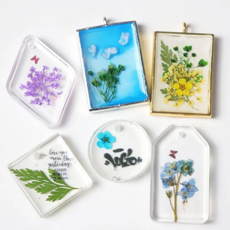 1 коробка прозрачный эпоксидный наполнитель для сухих цветов смешанные наклейки