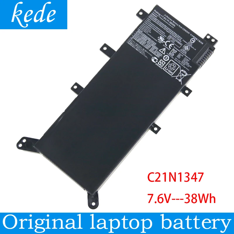 Kede Original C21N1347 Аккумулятор для ноутбука ASUS X554L X555 X555L X555LA X555LD X555LN X555MA 2ICP4/63/134 7 6 V