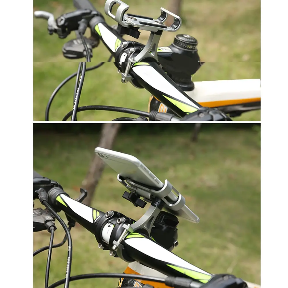 

GUB Aluminum Alloy Bicycle Phone Holder Mountain Bike Motorcycle Cellphone Handlebar Mount Cradle Adjustable 360 Rotatable