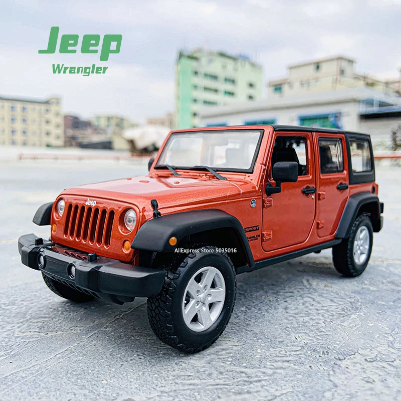 Модель автомобиля Maisto 1:24 2015 Jeep Wrangler неограниченная модель из сплава поделки