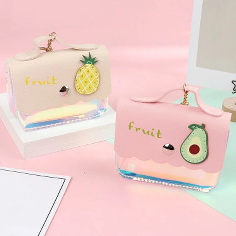 Женские кошельки лазерные прозрачные для мелочи Маленький милый держатель карт