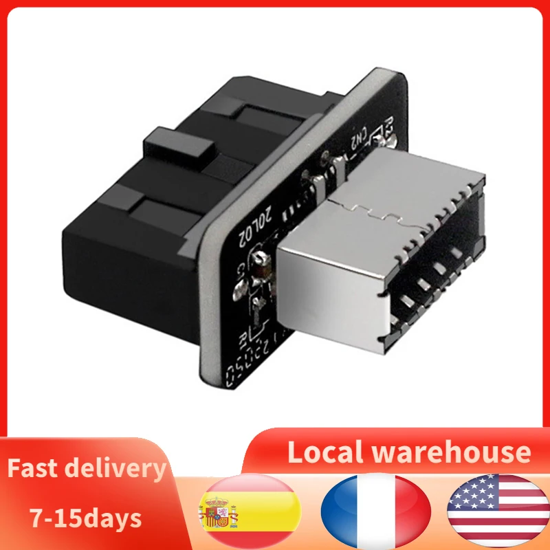 USB адаптер для разъема USB3.0 19P/20P до TYPE E 90 градусов|Компьютерные кабели и разъемы| |