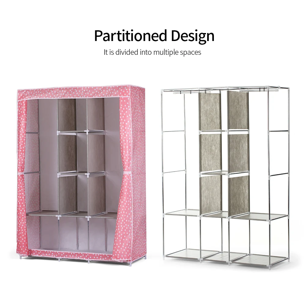 Домашний большой полностью закрытый шкаф для хранения одежды органайзер одеял с