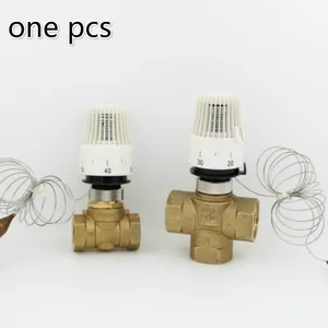 Термостатическая головка радиатора для системы отопления пола, клапан радиатора M30 * 1,5, пульт дистанционного управления, латунный клапан