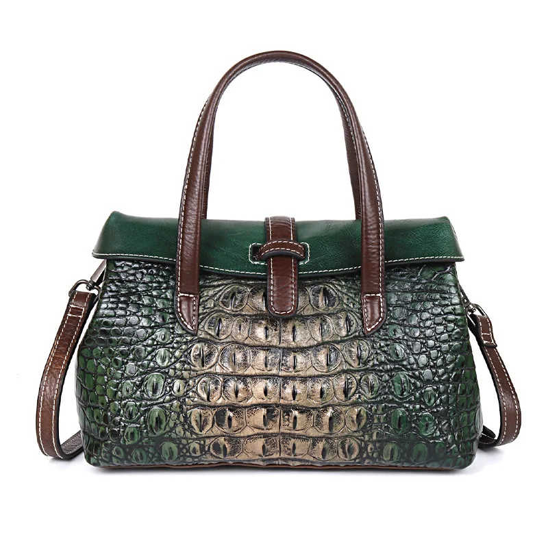 

Ladies bag set Handbag 2020 new female bag handmade retro single shoulder messenger leather bag female bag big bag satchels