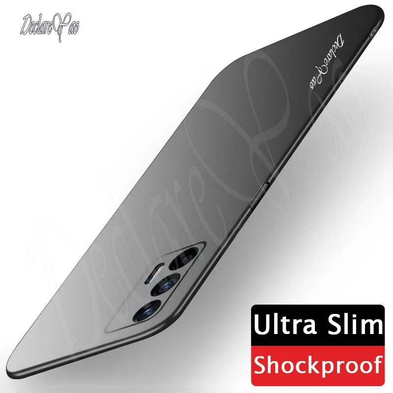 

Realme GT Neo2 5G Case DECLAREYAO Luxury Ultra Slim Frosted Cover For OPPO Realme GT Master Exploration Case Matte Hard PC Cover