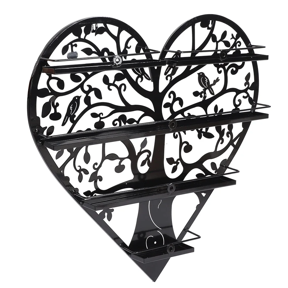 Лак для ногтей метал шкаф настенный сердце Форма лак стеллаж хранения держатель