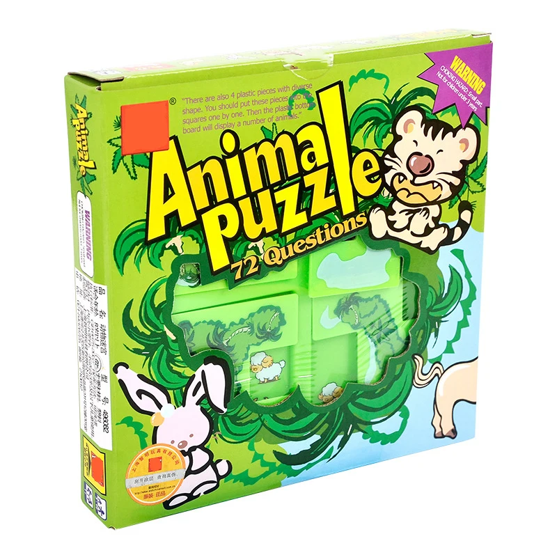 72 уровня детские развивающие пазлы игра-лабиринт с животными головоломка IQ Mind Logic