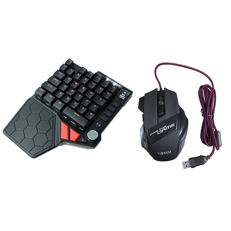 Проводной 35 ключей с помощью одной руки клавиатура PUBG конвертер адаптер Мышь
