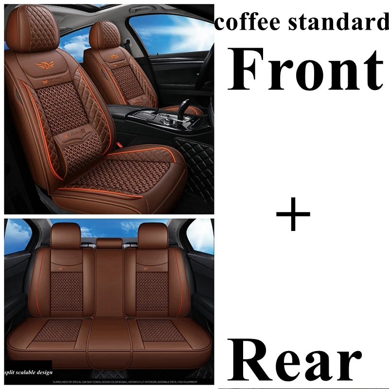 coffee standard Авто сиденья набор для Mercedes Benz C200 C180 C200 C200K C220 C250 C280 C300 C350 C450 G350d G500 A160 B180 B200 B260 t211 - Название цвета: coffee standard