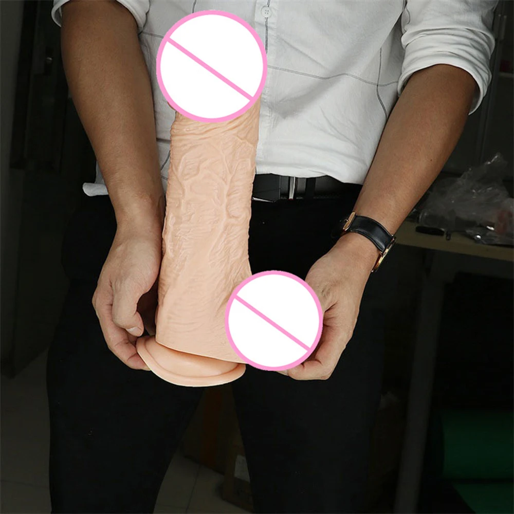 32*7.5CM Thick Giant Huge Anal Dildo Super Artificial Big Dick Large Realistic Soft Cock Penis Sex Toys for Female Masturbator | Красота и