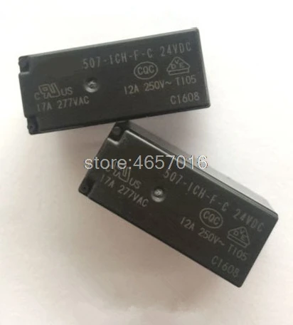 5 шт./лот новые и оригинальные реле 507 1CH F C 12VDC 24V набор преобразования 17A277VAC|Реле| |