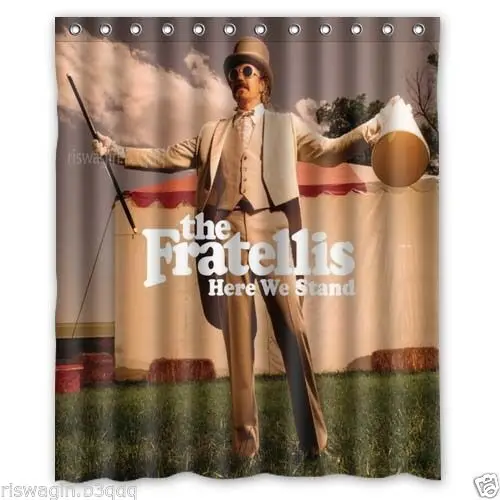 

New The Fratellis Custom Fabric Shower Curtain