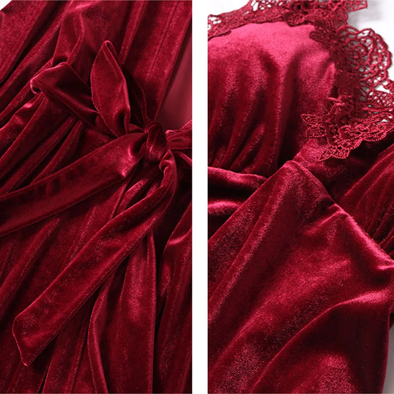 Модные бархатные пижамы для беременных 4 шт. теплые зимние пижамные комплекты