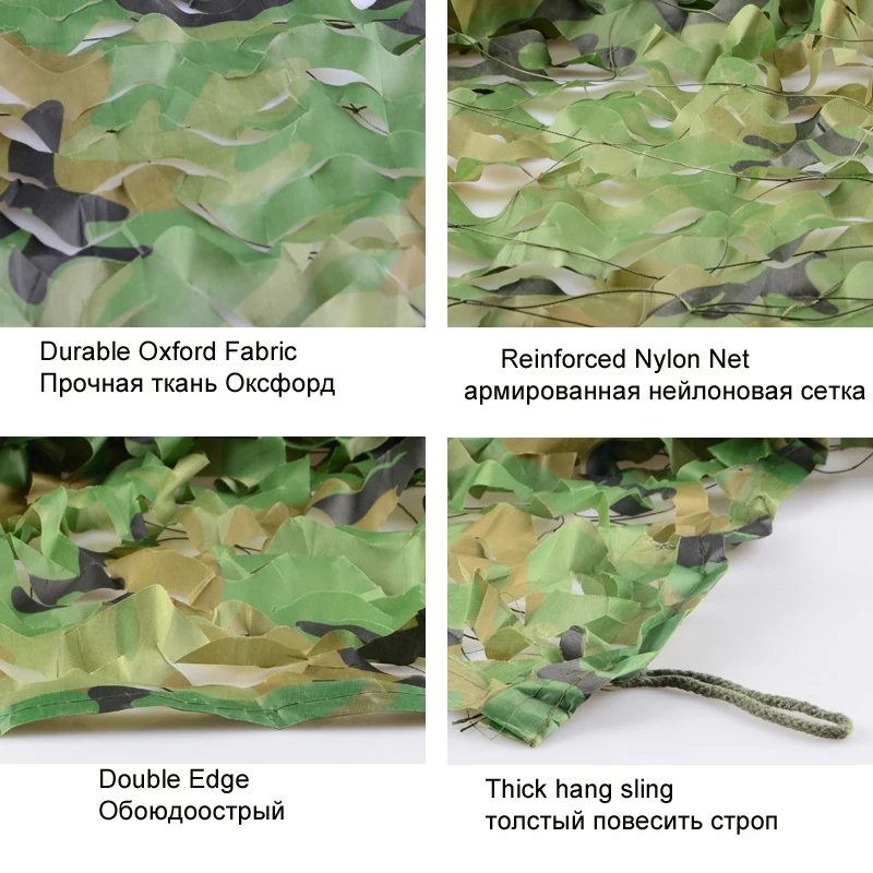 

Woodland Camo Netting Camping Military Training Photography Camouflage Net Blinds for Hunting Shooting Sunscreen Sunshade