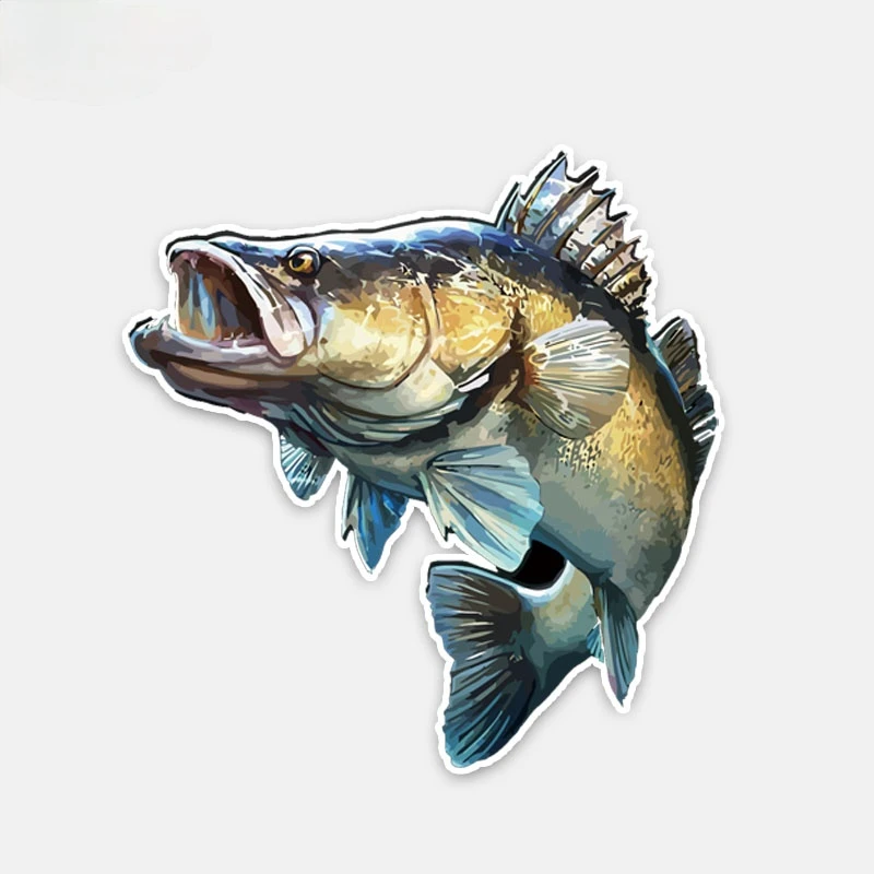 

Personality Animal Fish PVC Car Styling Sticker Decal KK15*14cm