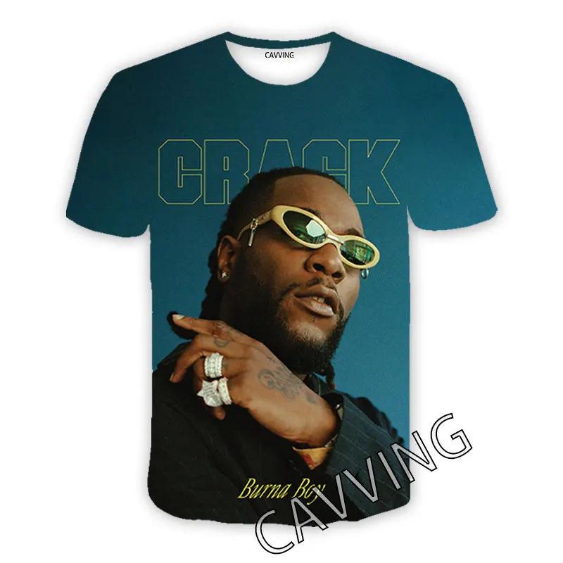 

Burna Boy 3D Printed Casual T-shirts Hip Hop Tee Shirts Harajuku Styles Tops Fashion Clothing for Women/men