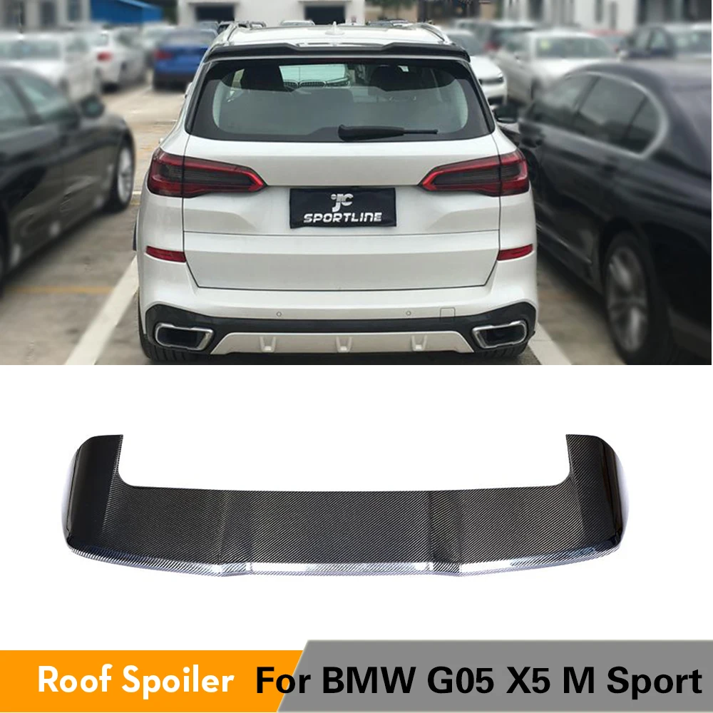 Задний спойлер на крышу из углеродного волокна для BMW G05 X5 M Sport 2019 2020 задний крышку