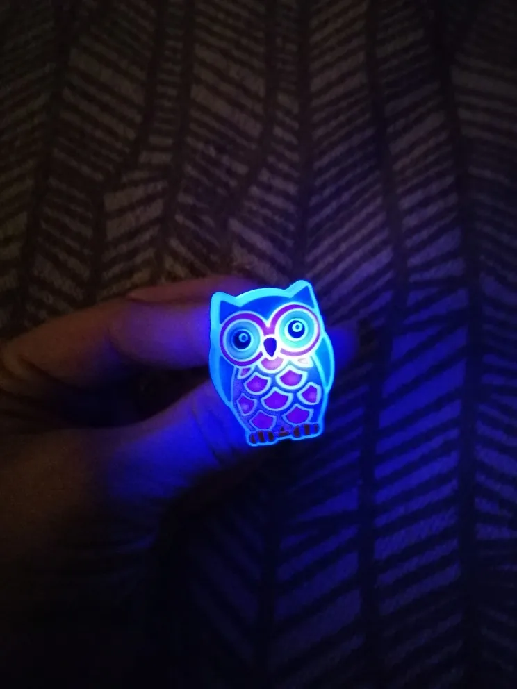 1 шт. милый Единорог светодиодные подвески для обуви из ПВХ Животные Сова Божья
