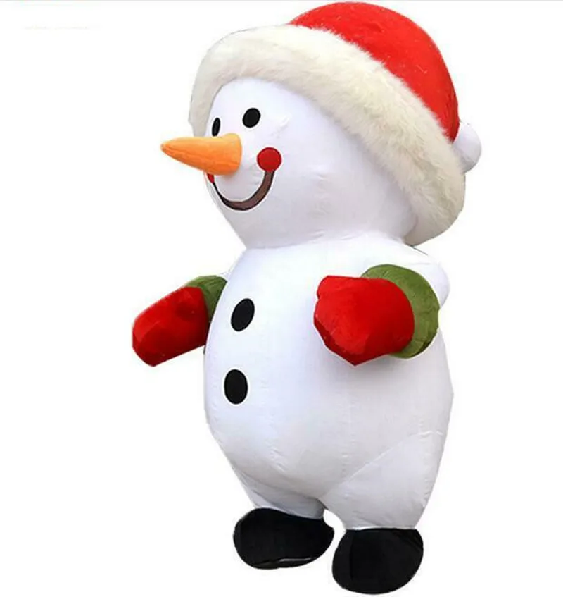 2 6 м надувной снеговик талисман костюм для взрослых Косплэй вечернее платье