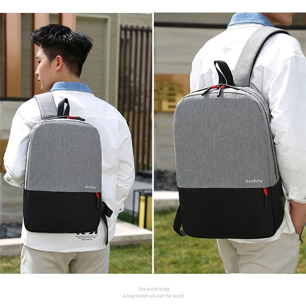 50# Backpack for men Multi Pocket Travel Backpacks Female Men Business Laptop Bag Casual Student | Багаж и сумки