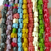 20pcs multicolor elephant coral beads for jewelry making necklace bracelet 1214mm colorful elephant artificial coral wholesale