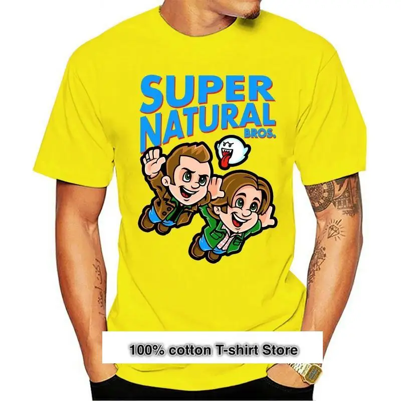 

Camiseta de moda para hombre, Super Natural Bros creativos, Supernatural, Fun, Mashup, Harajuku, хип-хоп, Gift, 2021