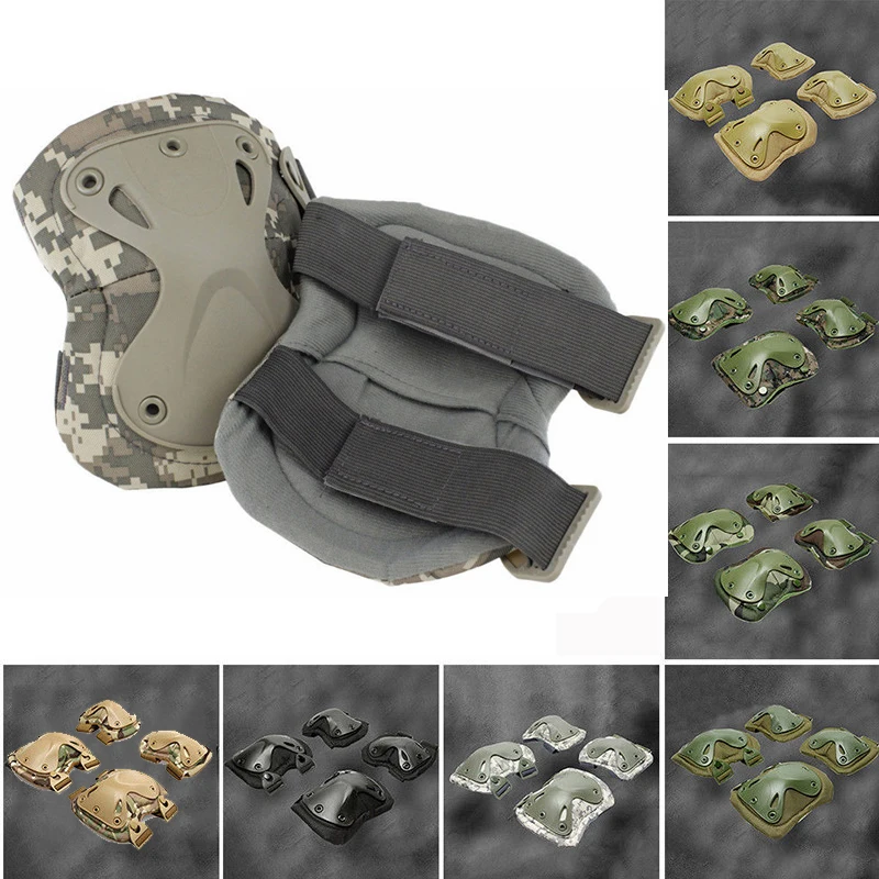 Хит! Наколенники и налокотники протектор армейский тактический Пейнтбол