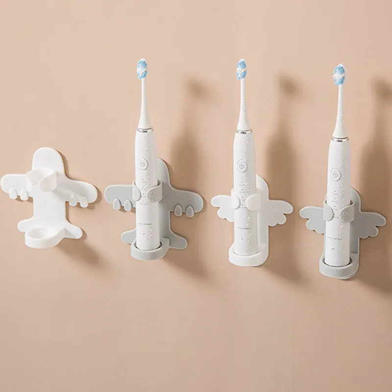 

Electric Wall-Mounted Holder Electric Toothbrush Holder Punch-free Razor Holder Storage Shelf Toothbrush Organizer Bathroom