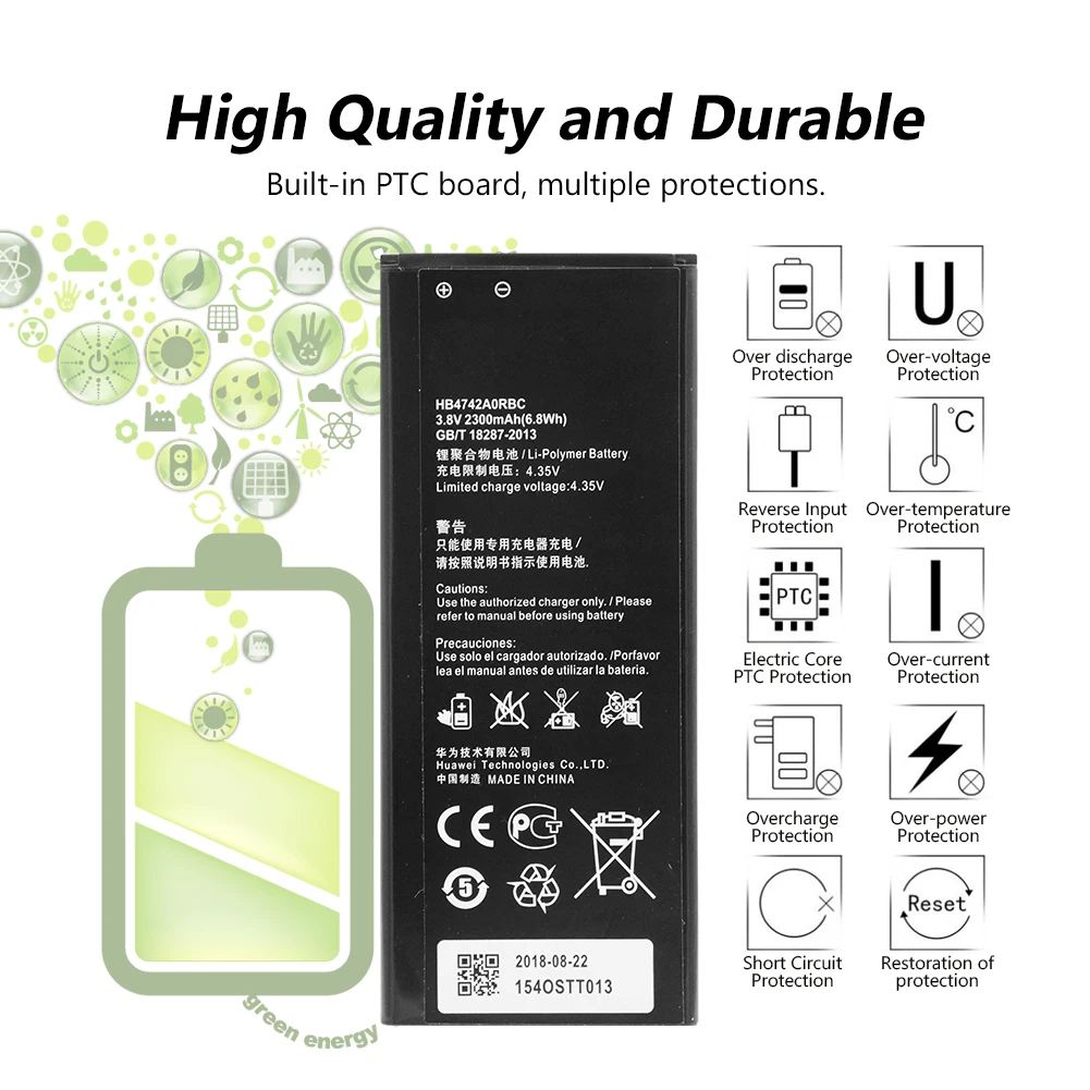 HB4742A0RBC аккумулятор для телефона Huawei Honor 3C G630 G730 H30 T00 T10 U10 Lipo Li Po литий полимерная