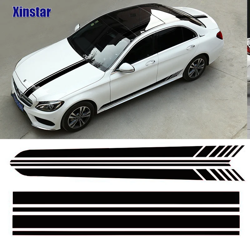 Car body sticker For Mercedes benz AMG w204 w211 W210 C63 c180 e200 CLA GLK GLE GLA A180 A B C E class A45 | Автомобили и