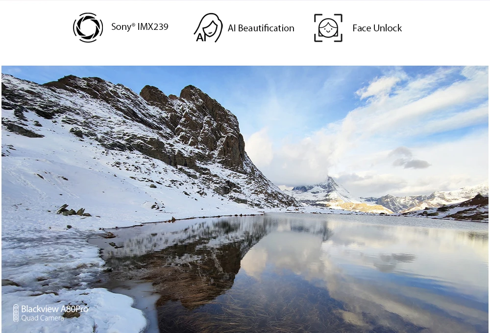 Blackview A80 Pro 6,49 ''4 GB 64GB Android 9,0 4G смартфон Helio P25 Quad Cameras глобальная версия 4680mAh мобильный телефон