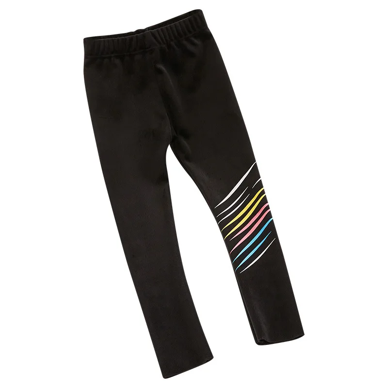 

Girls' Velvet Padded Leggings Winter 2021 Children's Colorful Girls' Tights Outdoor Sports Yoga Elastic